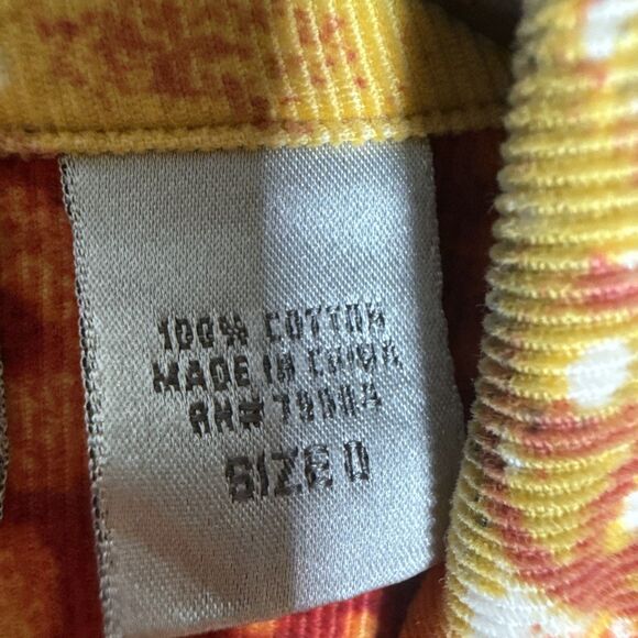 Chico's Southwest Aztec Long Sleeve Cotton Corduroy Shirt Women's Size Small - Picture 10 of 11